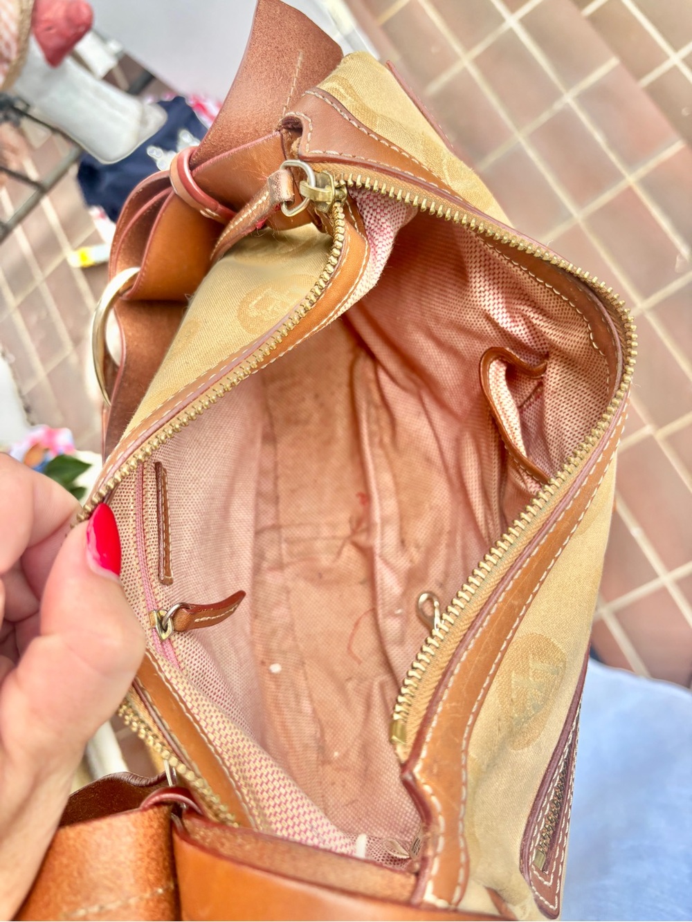 vintage y2k dooney & bourke monogram hobo bag GUC - Picture 11 of 15